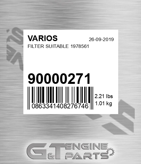 900.00271 Filter Suitable 1978561