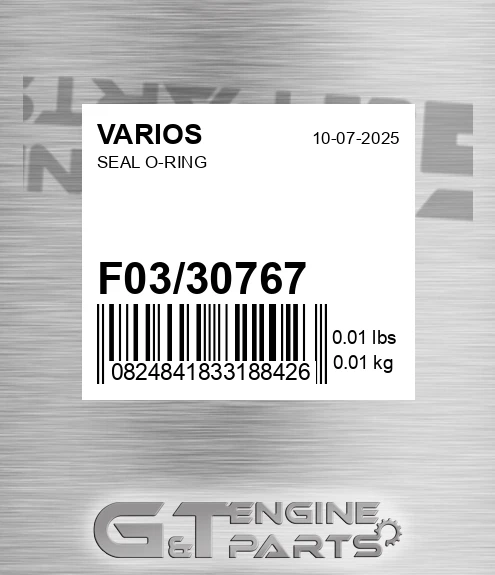 F03/30767 Seal O-ring for VARIOS