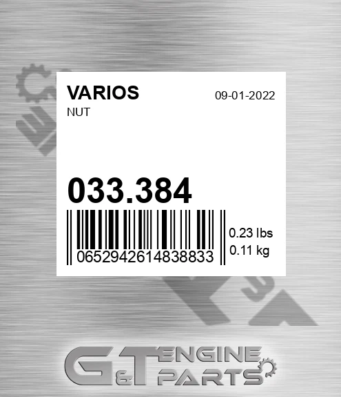 033.384 VARIOS Nut