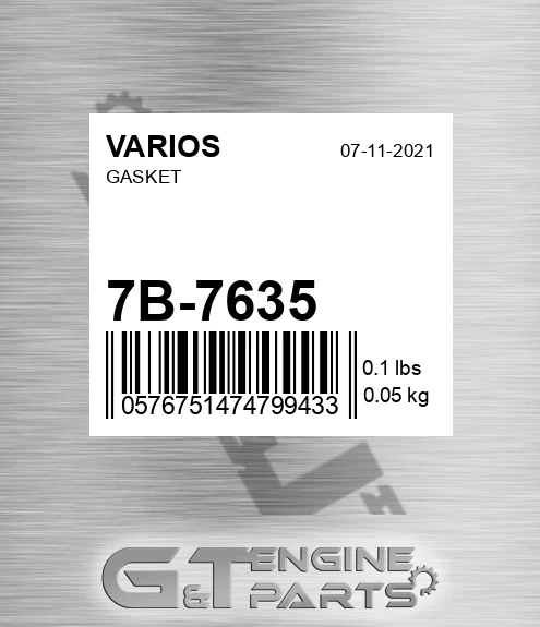 7B-7635 Gasket