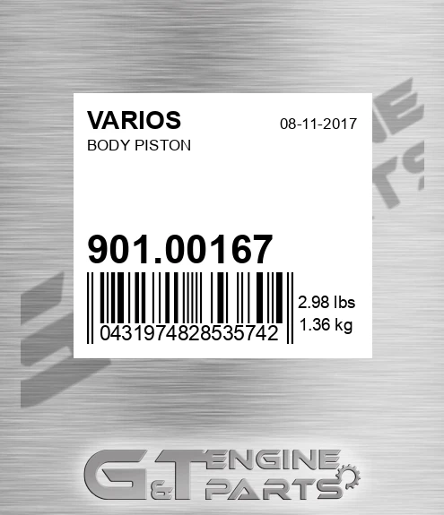 901.00167 Body Piston