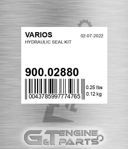 900.02880 Hydraulic Seal Kit for VARIOS