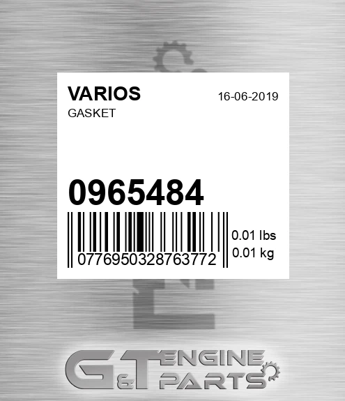 096.5484 Gasket