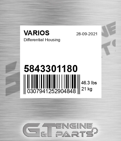 5843301180 Differential Housing for VARIOS