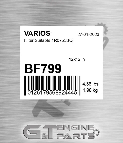 BF799 Filter Suitable 1r0755bq