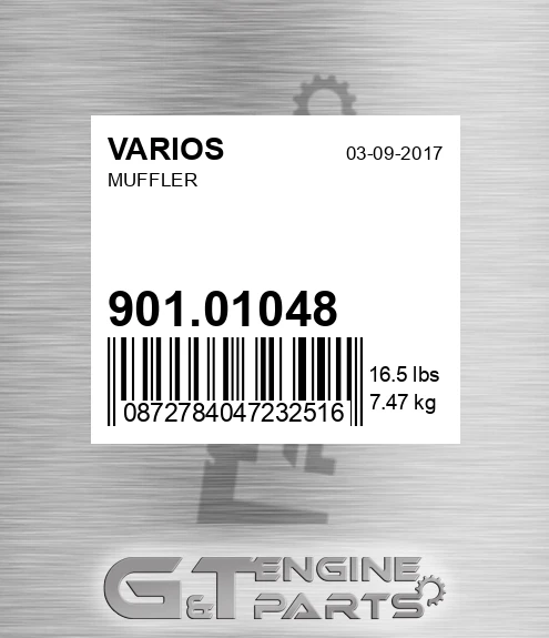 901.01048 Muffler for VARIOS