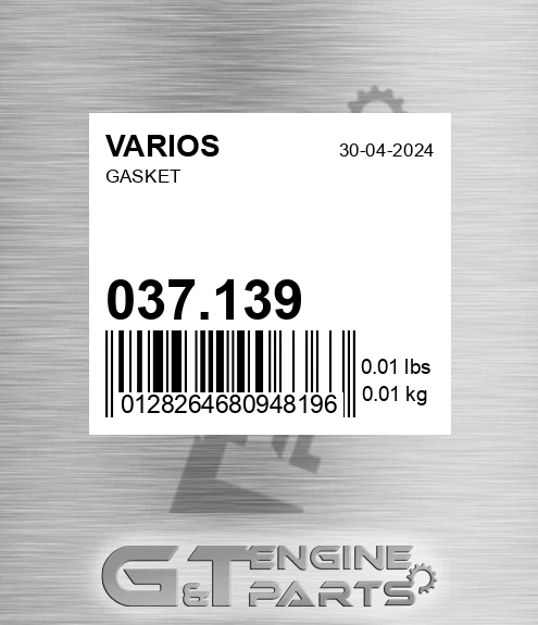 037.139 Gasket