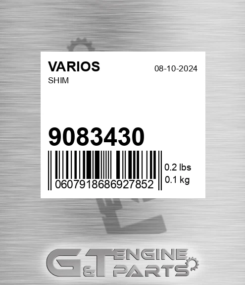 9083430 Shim for VARIOS