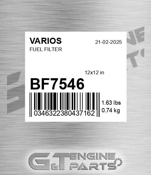 BF7546 VARIOS Fuel Filter
