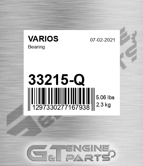 33215-Q Bearing for VARIOS