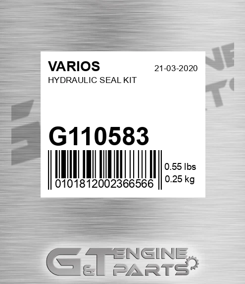 G110583 Hydraulic Seal Kit