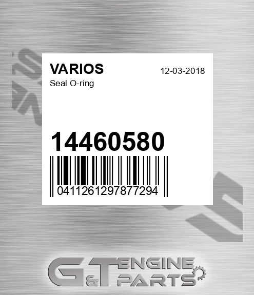 14460580 VARIOS Seal O-ring