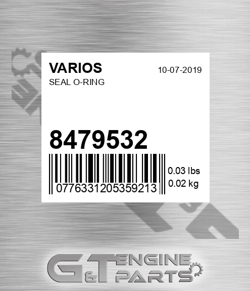 8479532 Seal O-ring
