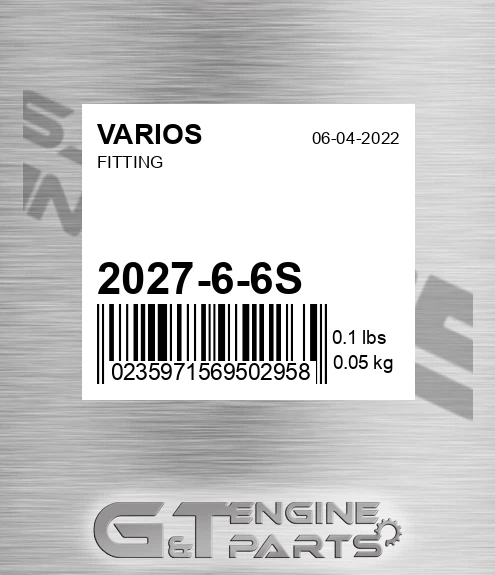 2027-6-6S Fitting