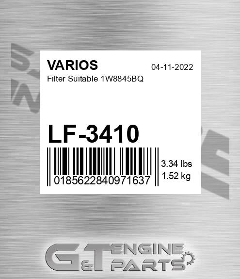 LF-3410 VARIOS Filter Suitable 1w8845bq