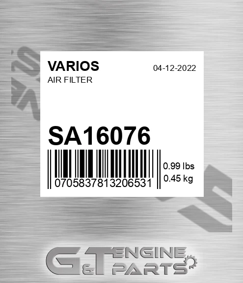 SA16076 Air Filter