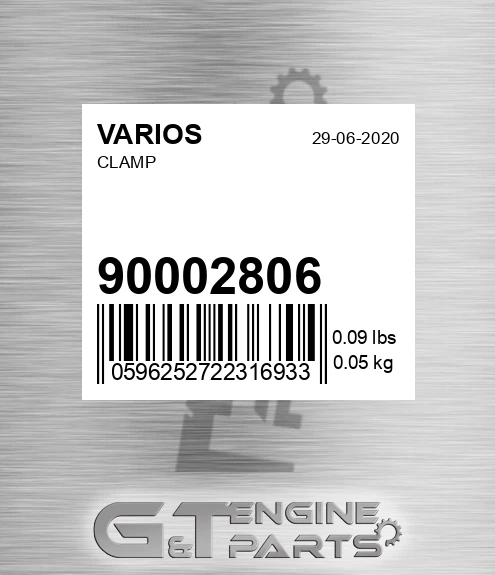 900.02806 Clamp for VARIOS