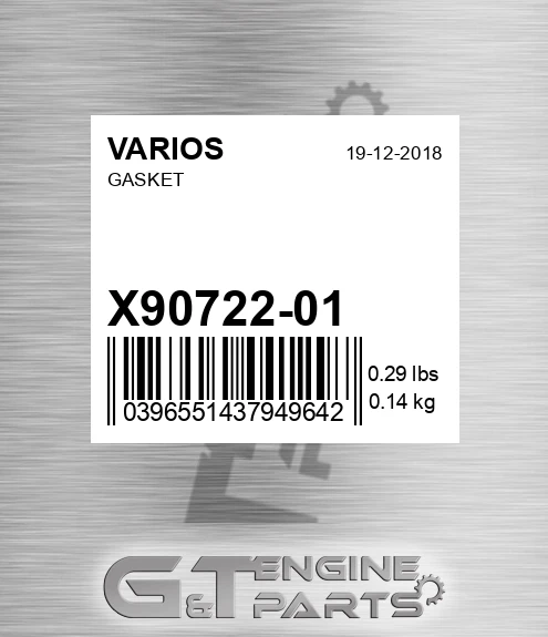 X90722-01 Gasket