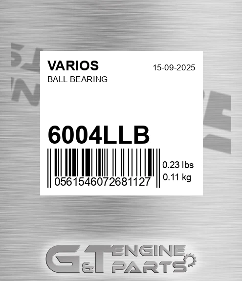 6004LLB Ball Bearing