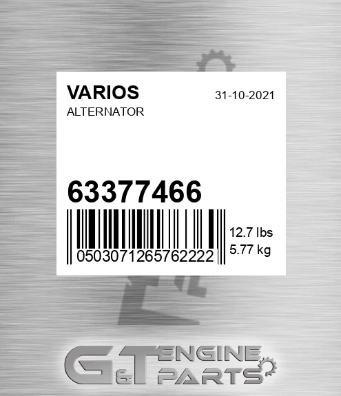 63377466+ Alternator