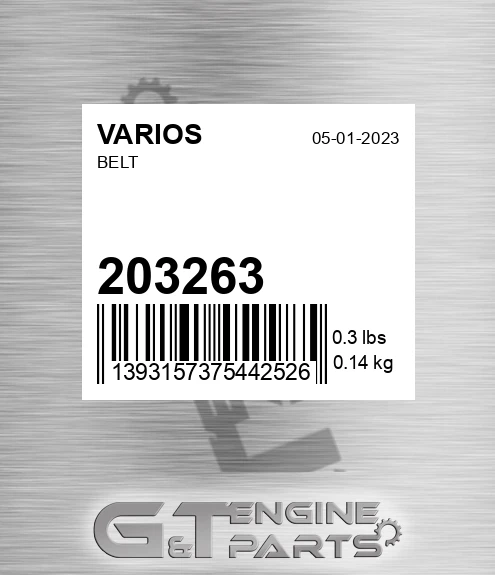 203.263 Belt