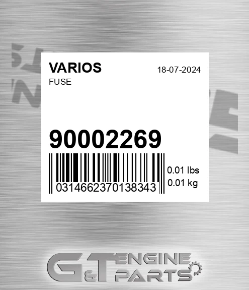 900.02269 Fuse for VARIOS