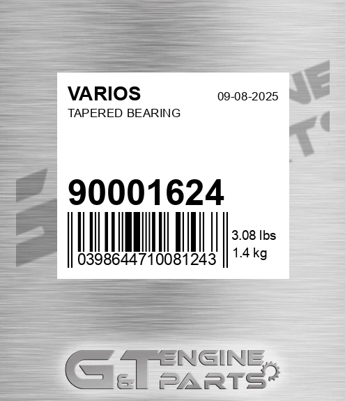 900.01624 Tapered Bearing for VARIOS