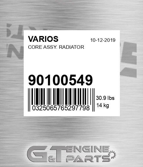 901.00549 Core Assy. Radiator for VARIOS