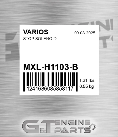 MXL-H1103-B Stop Solenoid