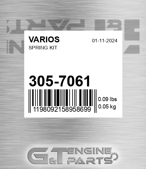 305-7061 Spring Kit