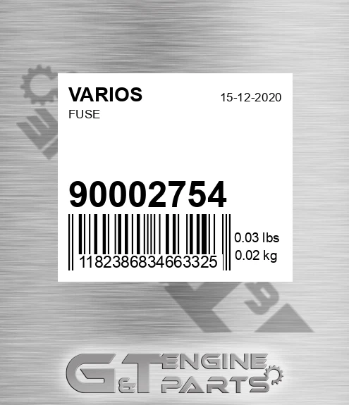 900.02754 Fuse for VARIOS
