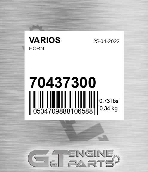 70437300 Horn
