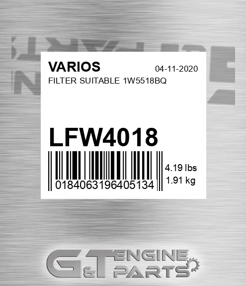 LFW4018 Filter Suitable 1w5518bq