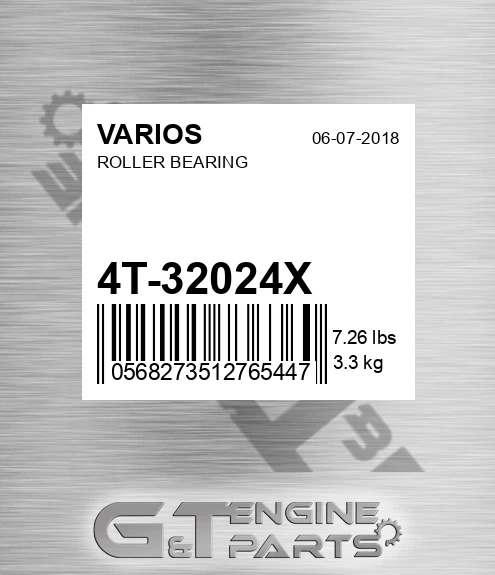4T-32024X Roller Bearing for VARIOS