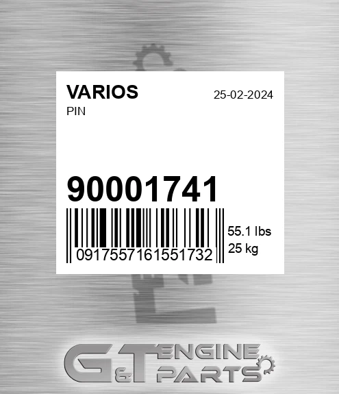 900.01741 Pin for VARIOS