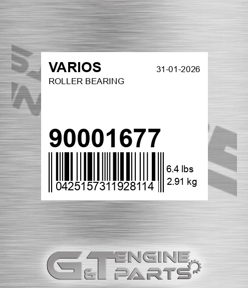 900.01677 Roller Bearing for VARIOS