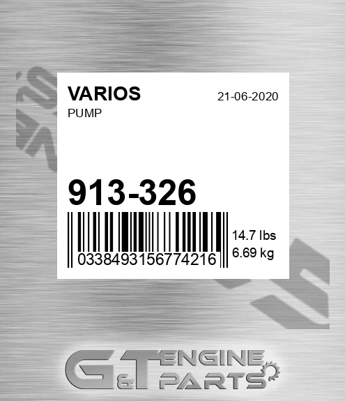 913-326 Pump