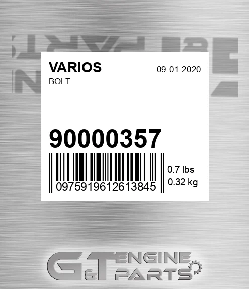 900.00357 Bolt for VARIOS