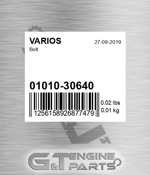 01010-30640 Bolt