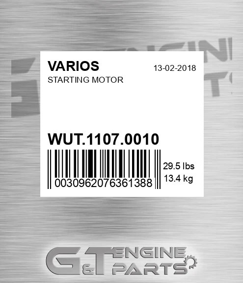 WUT.1107.0010 Starting Motor