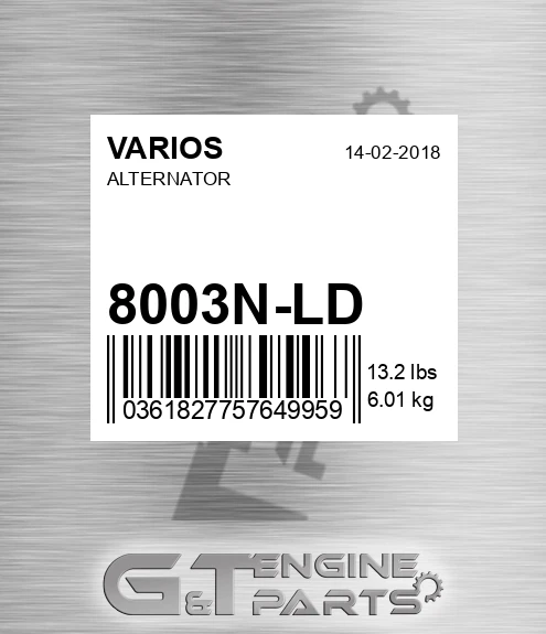 8003N-LD Alternator