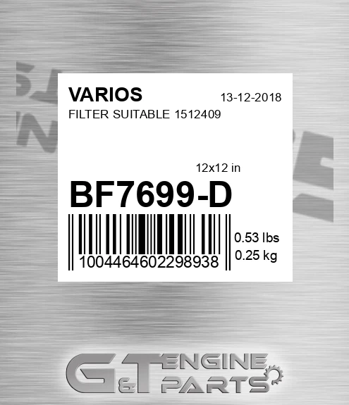 BF7699-D Filter Suitable 1512409