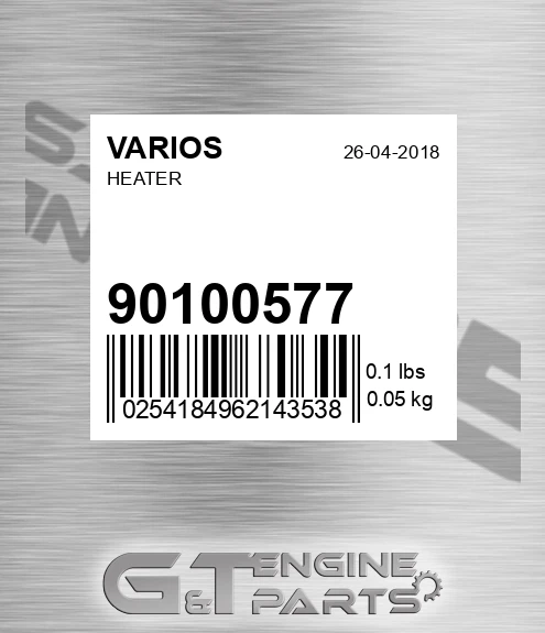901.00577 Heater for VARIOS