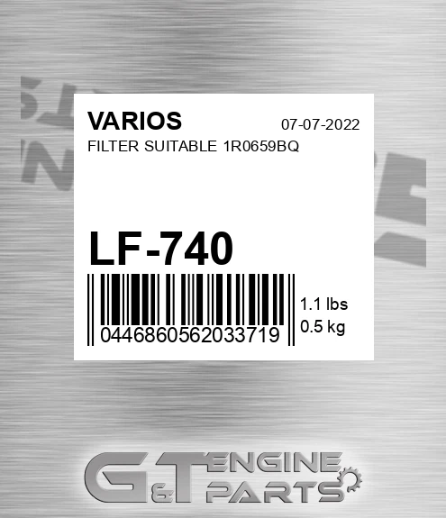 LF-740 Filter Suitable 1r0659bq
