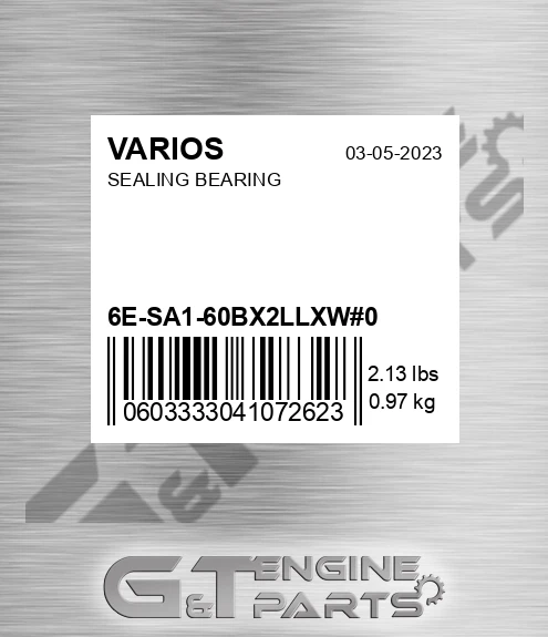 6E-SA1-60BX2LLXW#0 Sealing Bearing