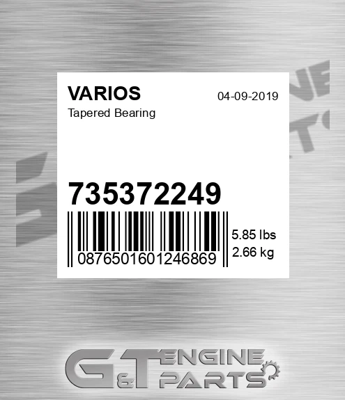 735372249 Tapered Bearing for VARIOS