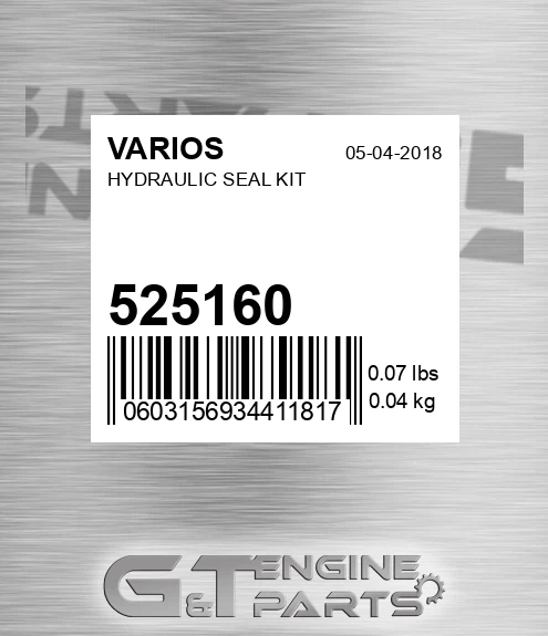 525160 Hydraulic Seal Kit