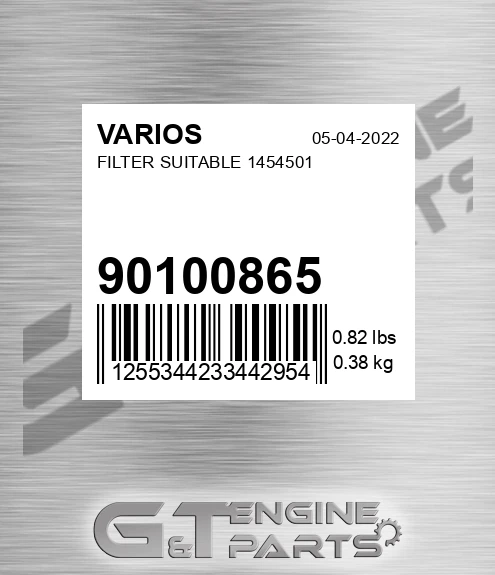901.00865 Filter Suitable 1454501 for VARIOS