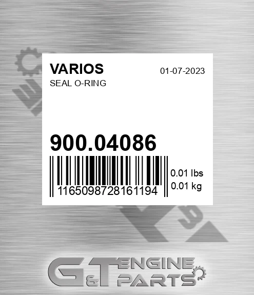 900.04086 Seal O-ring