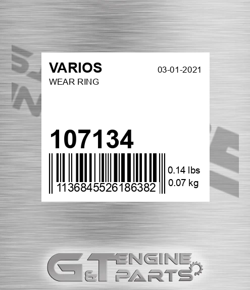 107.134 Wear Ring for VARIOS